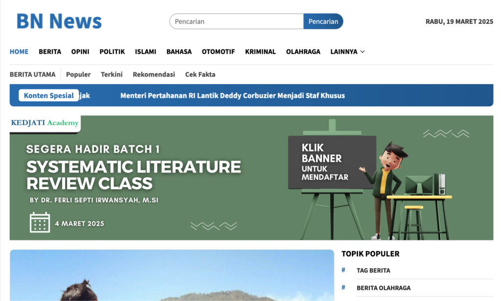 Website Berita - Brilliant Notch
